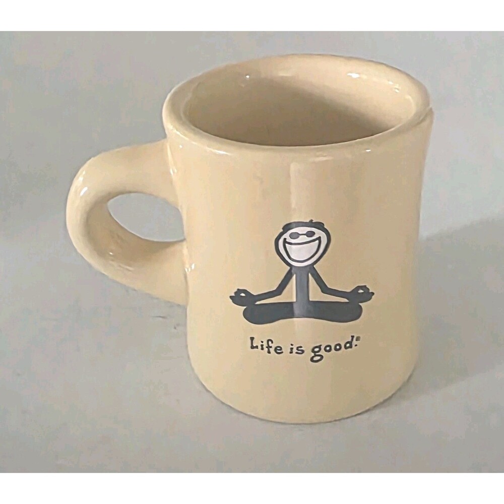 Life is Good Do What You Like  Like What You Do YOGA Zen Yellow Diner Coffee Mug